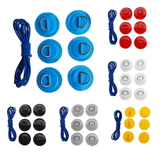 D-Ring Patch with Bungee Cord Tie Down - Kayak and Paddle Board - SUBMRG