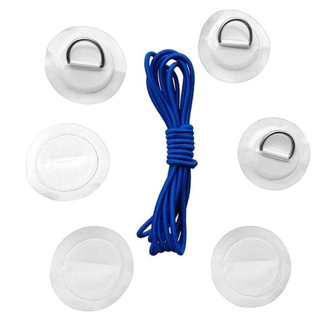 D-Ring Patch with Bungee Cord Tie Down - Kayak and Paddle Board - SUBMRG