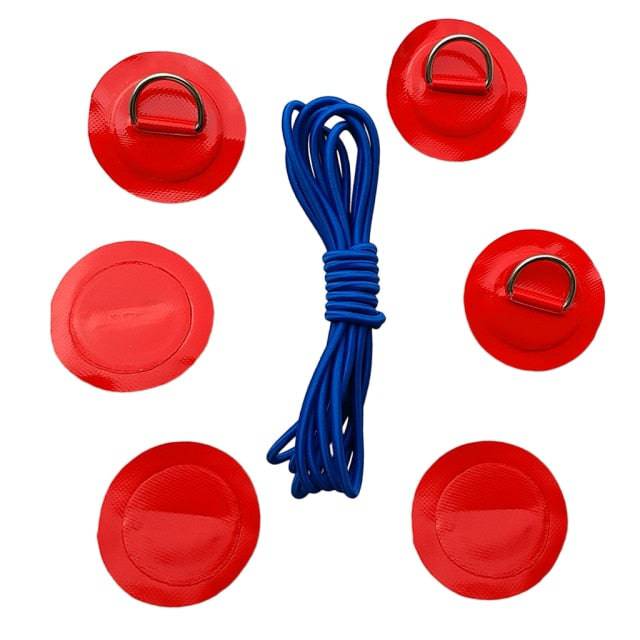 D-Ring Patch with Bungee Cord Tie Down - Kayak and Paddle Board - SUBMRG