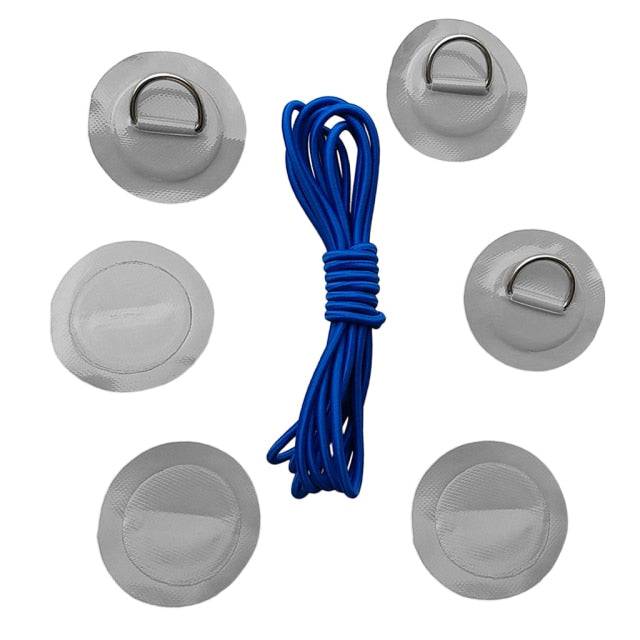 D-Ring Patch with Bungee Cord Tie Down - Kayak and Paddle Board - SUBMRG