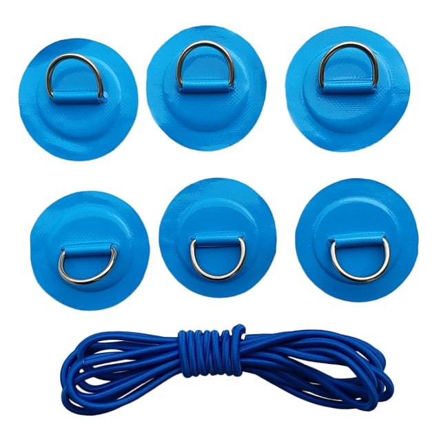 D-Ring Patch with Bungee Cord Tie Down - Kayak and Paddle Board - SUBMRG