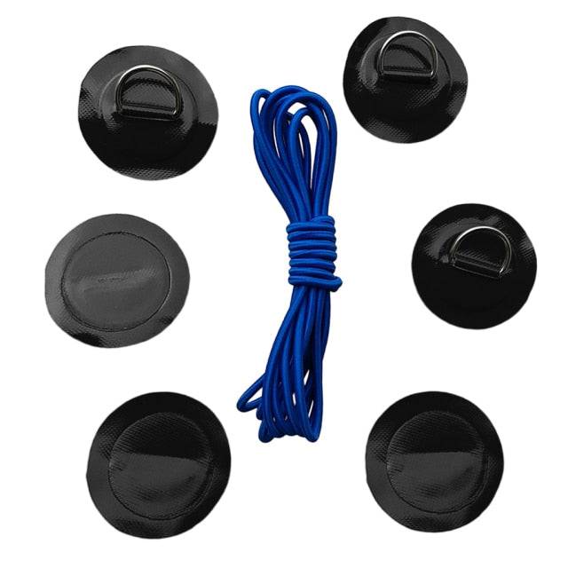 D-Ring Patch with Bungee Cord Tie Down - Kayak and Paddle Board - SUBMRG